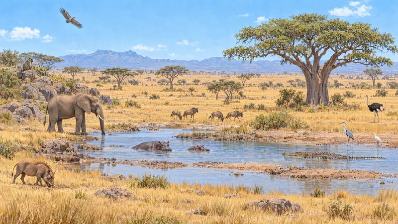 Savanna at midday