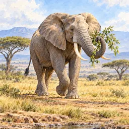 Portrait of Elephant
