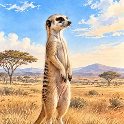 Portrait of Meerkat