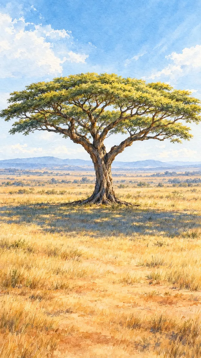 Nature Reach portrait of Umbrella thorn acacia