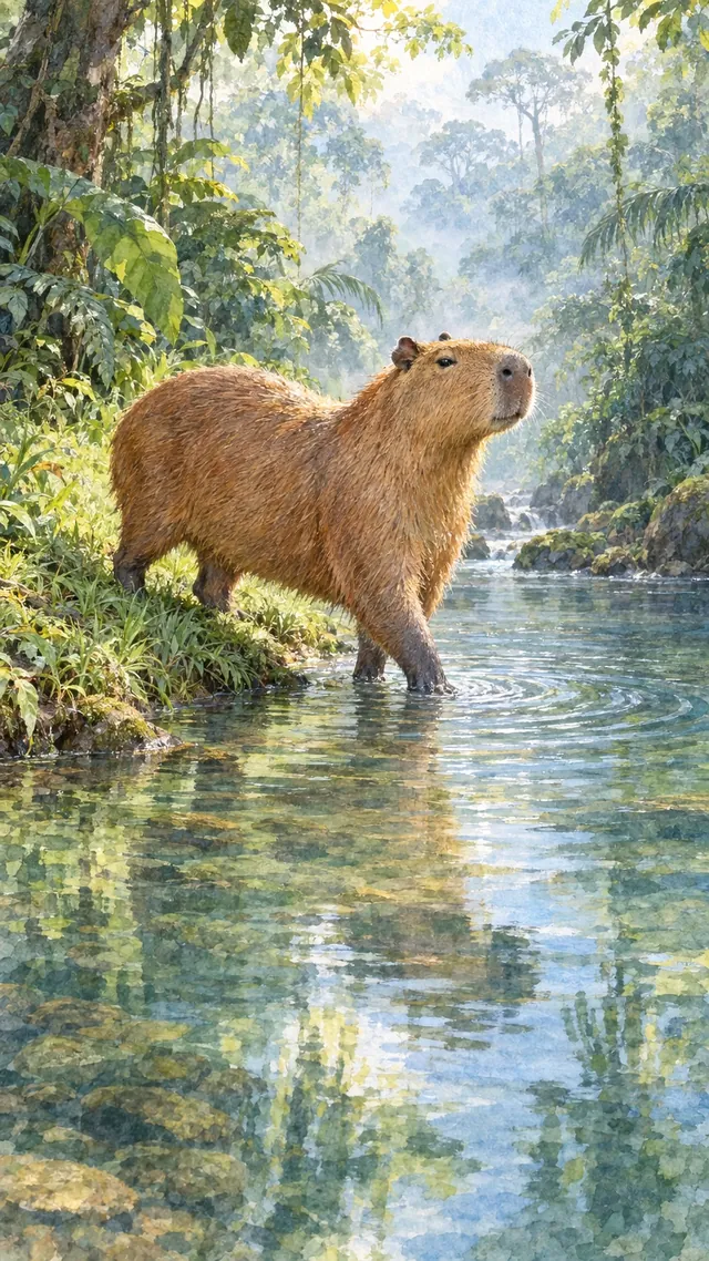 Nature Reach portrait of Capybara
