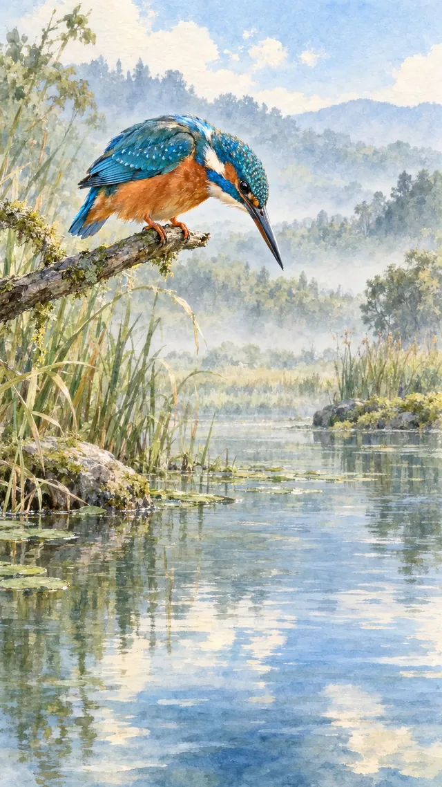 Nature Reach portrait of Kingfisher