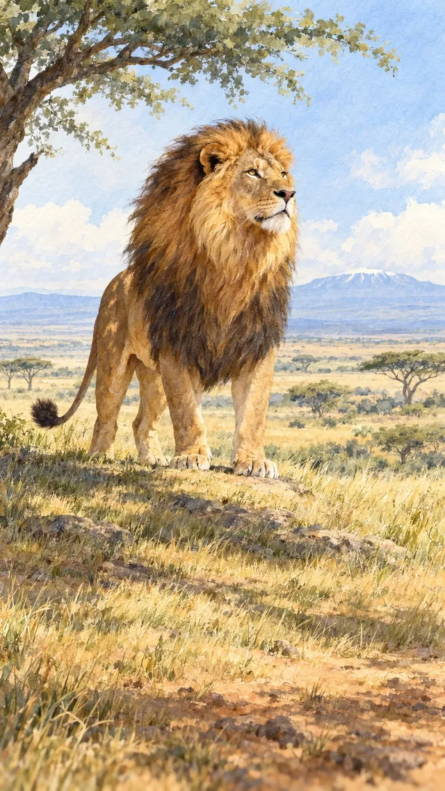 Nature Reach portrait of Lion
