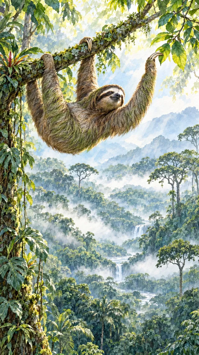 Nature Reach portrait of Sloth