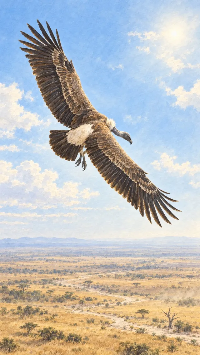 Nature Reach portrait of White-backed vulture